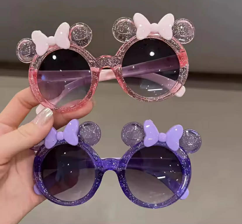 New Cute Crystal Bow Girls Children Sunglasses