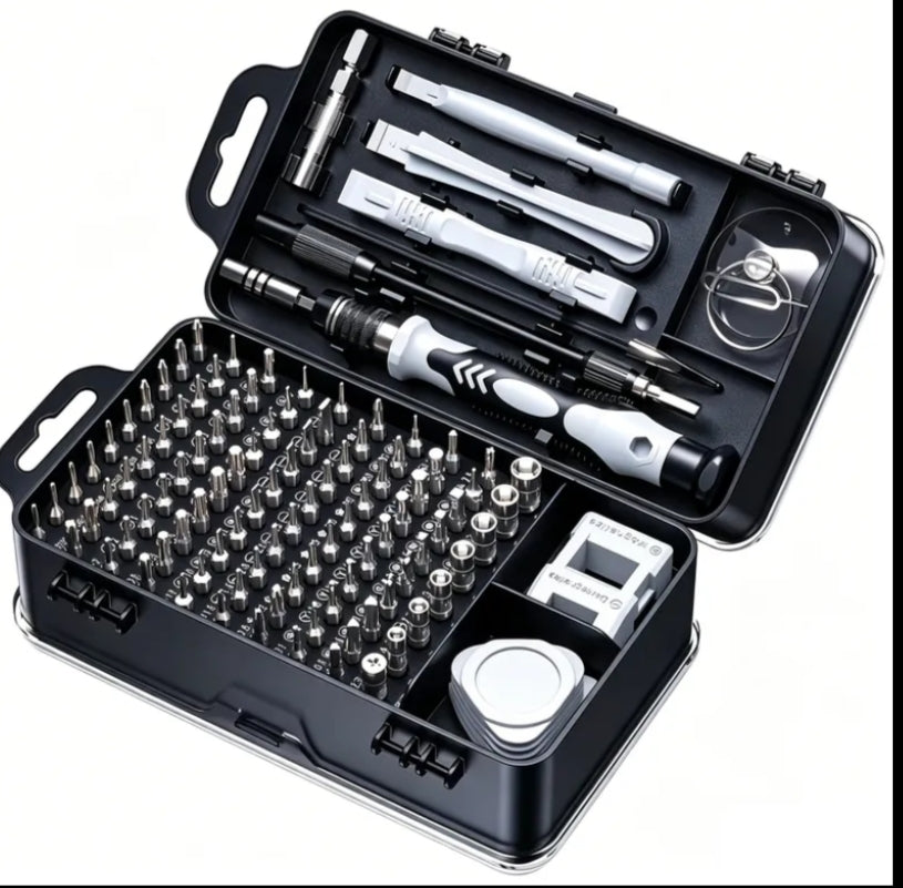 113pcs/ 1 Set Precision Magnetic Screwdriver Set, Portable Durable Maintenance Kit, Non-Slip Ergonomic Handle, Professional Mobile Phone Repair Tool Kit for Cell Phones, Laptops, Watches & Small Electronics, Multi-Function Electronics Repair Tools