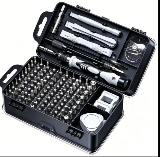 113pcs/ 1 Set Precision Magnetic Screwdriver Set, Portable Durable Maintenance Kit, Non-Slip Ergonomic Handle, Professional Mobile Phone Repair Tool Kit for Cell Phones, Laptops, Watches & Small Electronics, Multi-Function Electronics Repair Tools