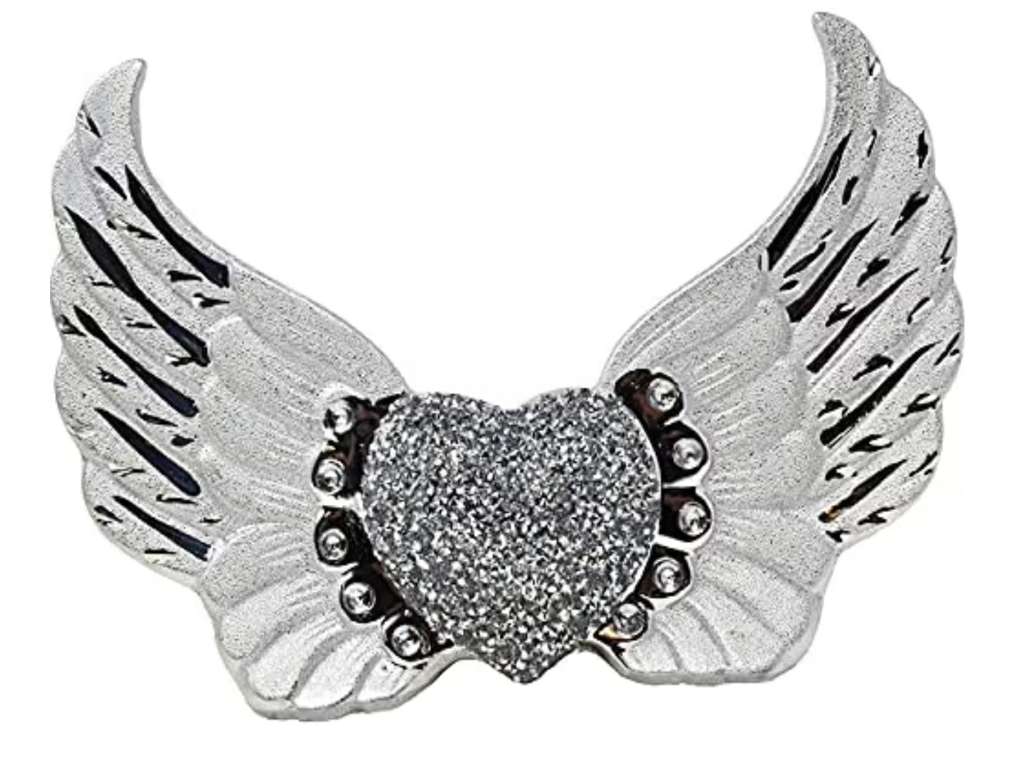 Guardian Crushed Diamond Angel Wings Shelf Sitter