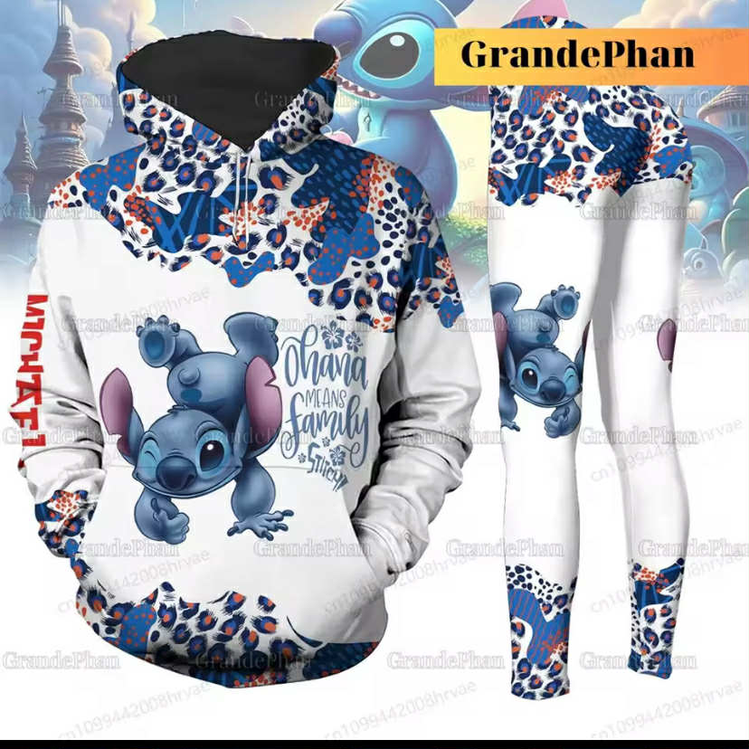 Cute Stitch hoodie and leggings