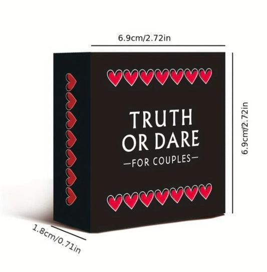 1 pc Truth or Dare Card Game, a Cool Party Entertainment Toy, a Tabletop Game, Perfect for Couple's Date Nights