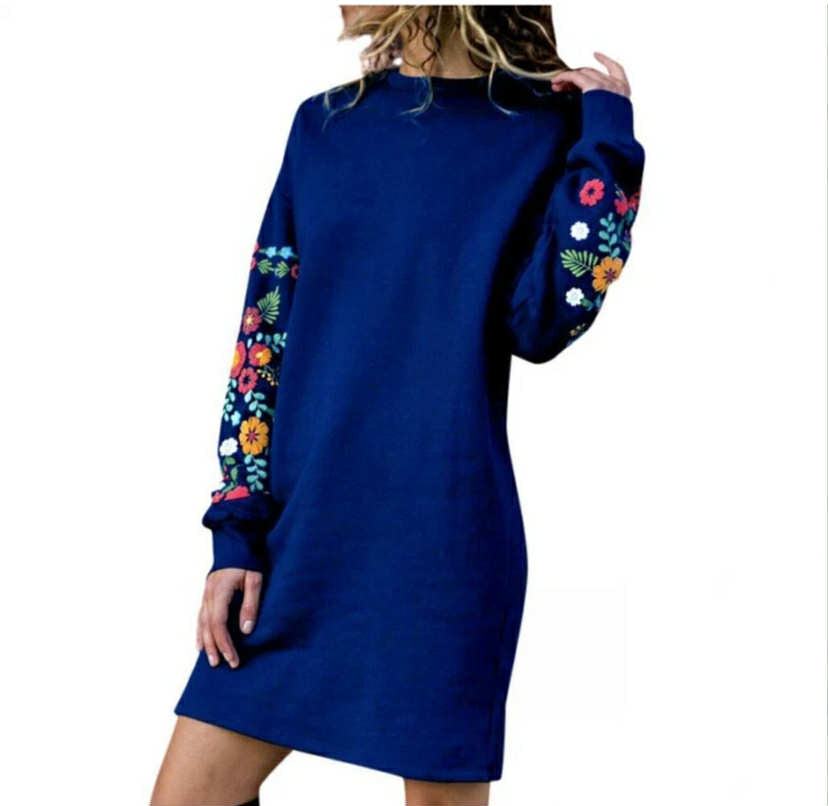 Plus Size Women Baggy Jumper Tops Ladies Tunic Long Sleeve Shirt Dress Pullover