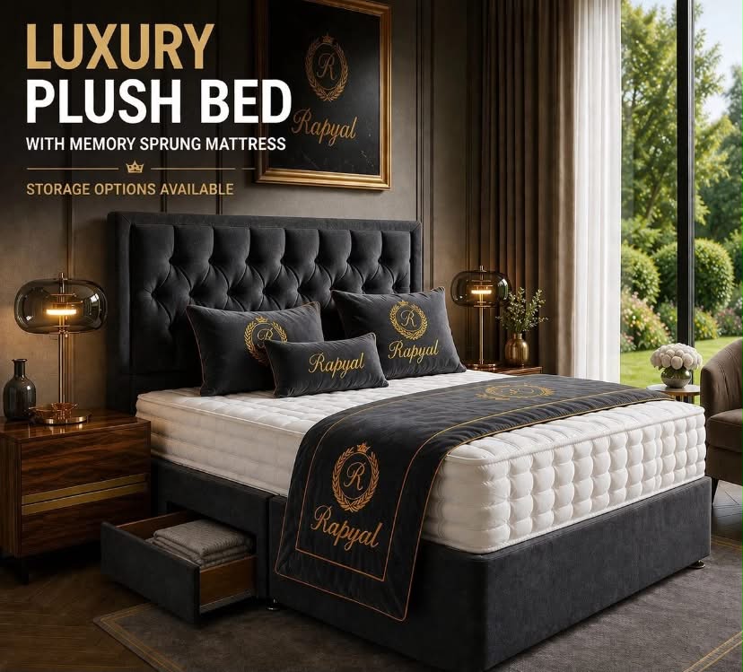 Double bed with mattress