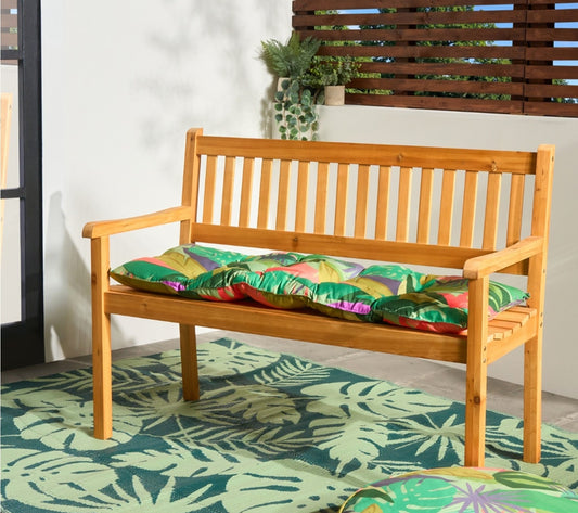 2 Seater Garden Bench - Natural