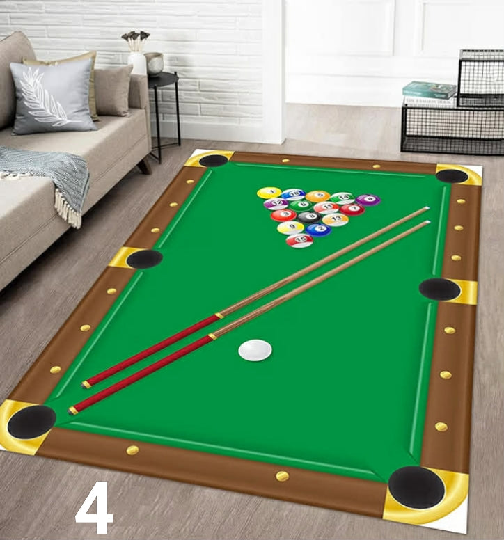 Green Grass Soccer Field Boys Bedroom Rug, 60x110cm, Football Court Sports Enthusiasts Floor Rugs, Machine Washable Foldable No Crease Absorbent Carpet for Nursery Dorm Family

60x110