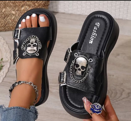 Summer Casual Sandals, Fashionable Strappy Slides, Comfortable Wedge Sandals, Plus Size Platform Sandals, Women Shoes