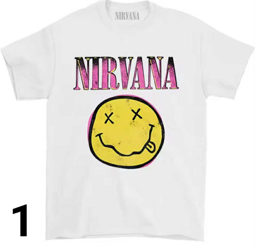 Classic Nirvana Band Retro Cotton T-Shirt
