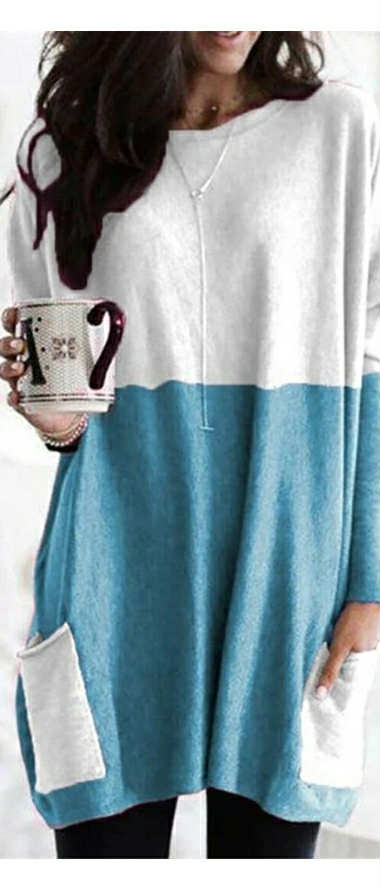 Plus Size Women Baggy Jumper Tops Ladies Tunic Long Sleeve Shirt Dress Pullover