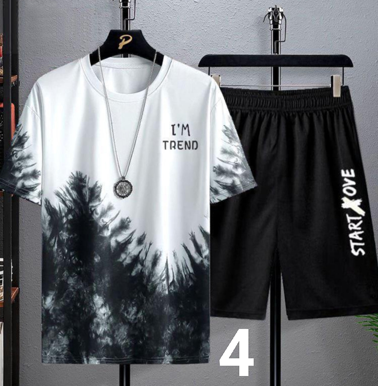 Summer Quick-Dry Ice Silk Short-Sleeve T-Shirt and Shorts Set - Trendy, Loose Casual Sportswear.