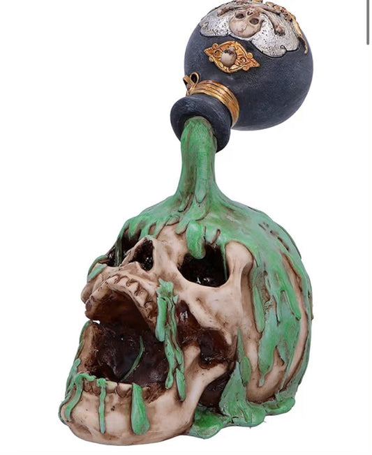 Fatal Elixir Skull Potion Bottle 19.5cm, Resin, Cast in the Finest Resin,