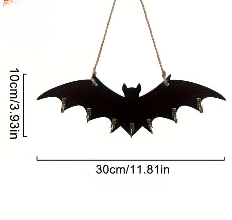 Bat Key Hook - Gothic Vampire Wall Decor Multi-Functional Hanger, Suitable for Necklaces and Keys, Easy to Install Durable Structure, Wall Decoration,