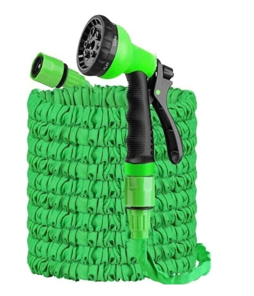 200FT Expandable Garden Hose Pipe Spray Gun Flexible Expanding Pipes