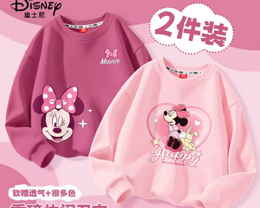2 pcs Autumn Baby Girl Disney Minnie Print Clothes