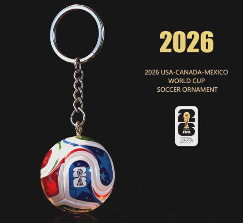 2026 FIFA World Cup Keychain Mini football Pendant keyrings