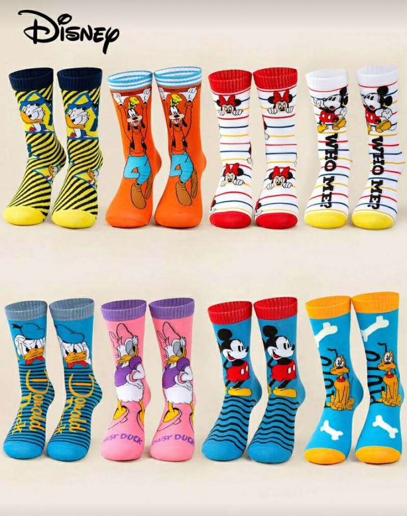 Disney 5 Pairs Spring Summer Disney Iconic Characters