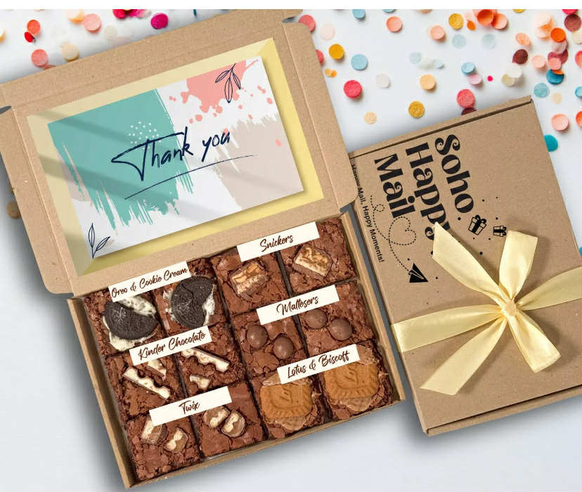 Personalised Brownie Gift, Postal Brownies, Birthday Brownies, Letterbox Brownie