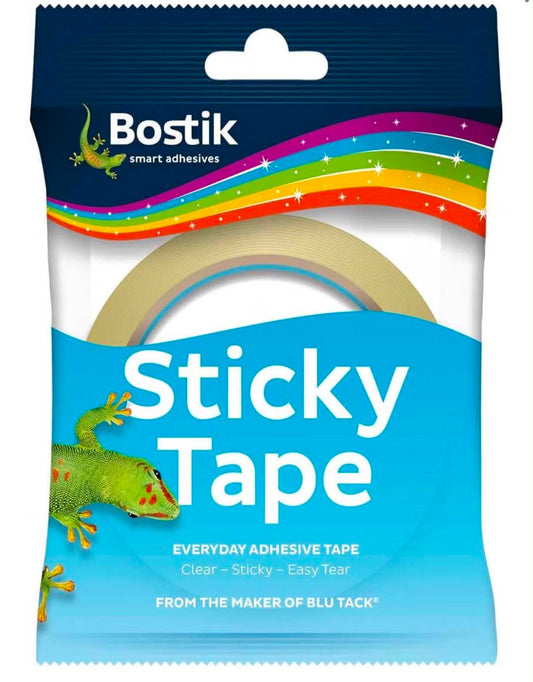 Bostik Sticky Tape Clear - 24mm x 50m - Adhesive Tape
Ideal for Gift Wrapping - Easy Tear - Transparent