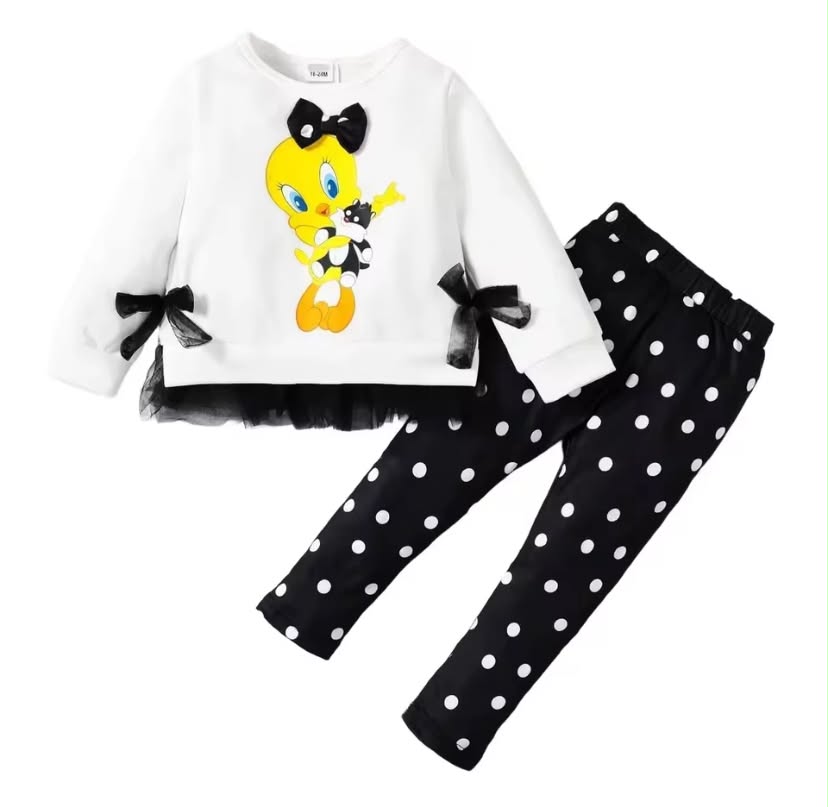 2PCS Kids Girl Clothes Set