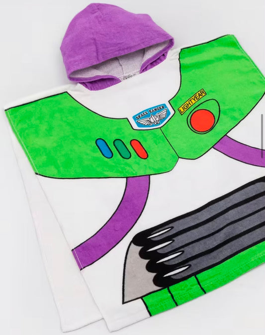 Disney Pixar Toy Story Buzz Lightyear Or super mario bros Towel Poncho For Kids