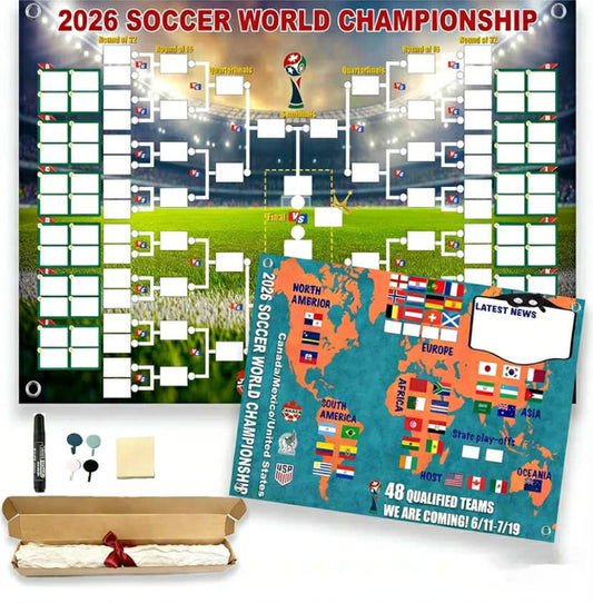 2026 World Cup Schedule Poster FIFA World Cup 180*110cm Poster Football Fan Gift