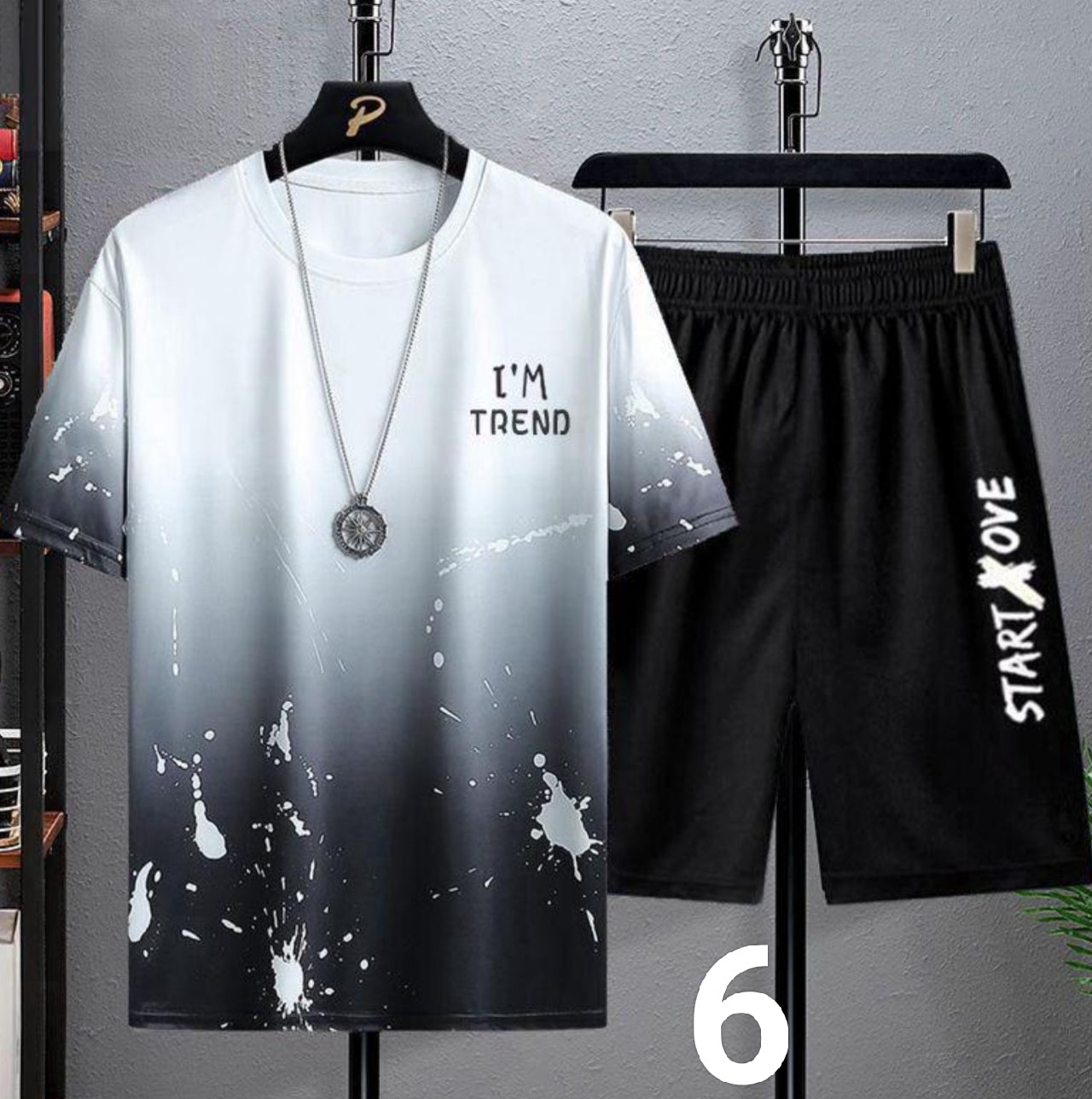 Summer Quick-Dry Ice Silk Short-Sleeve T-Shirt and Shorts Set - Trendy, Loose Casual Sportswear.