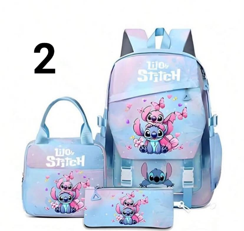 Adjustable Shoulder Strap Cute Print Lunch Bag, Backpack Set, Girl, Girls And Students School Essentials, Student Backpack Set With Pencil Case, Backpack With Pockets,