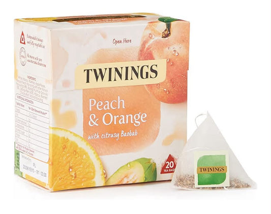 Twinings Peach & Orange Tea Bags, 20 each