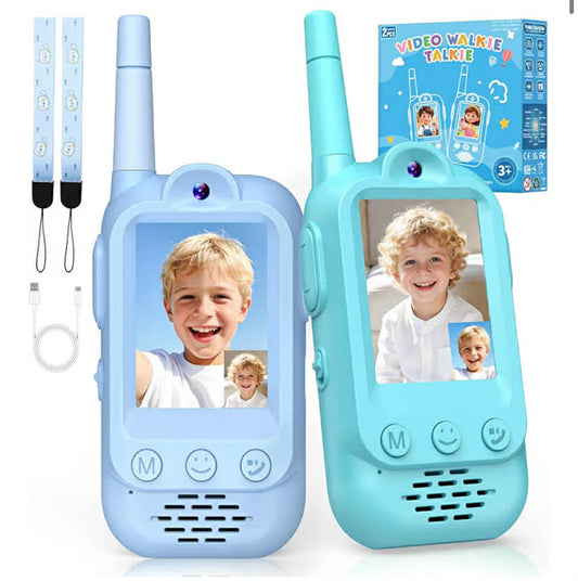 Wootoyz Walkie Talkies, Video Walkie Talkies for Kids Toy Age 3 4 5 Year Old Girl Gifts for 5 6 7 8 Year Olds Girl Boys Toys Age 3-12 Sensory Toys for Autism