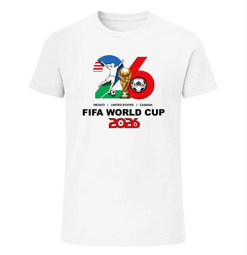 Men’s FIFA World Cup 2026 T-Shirt – Mexico USA Canada Football Fan Graphic Tee