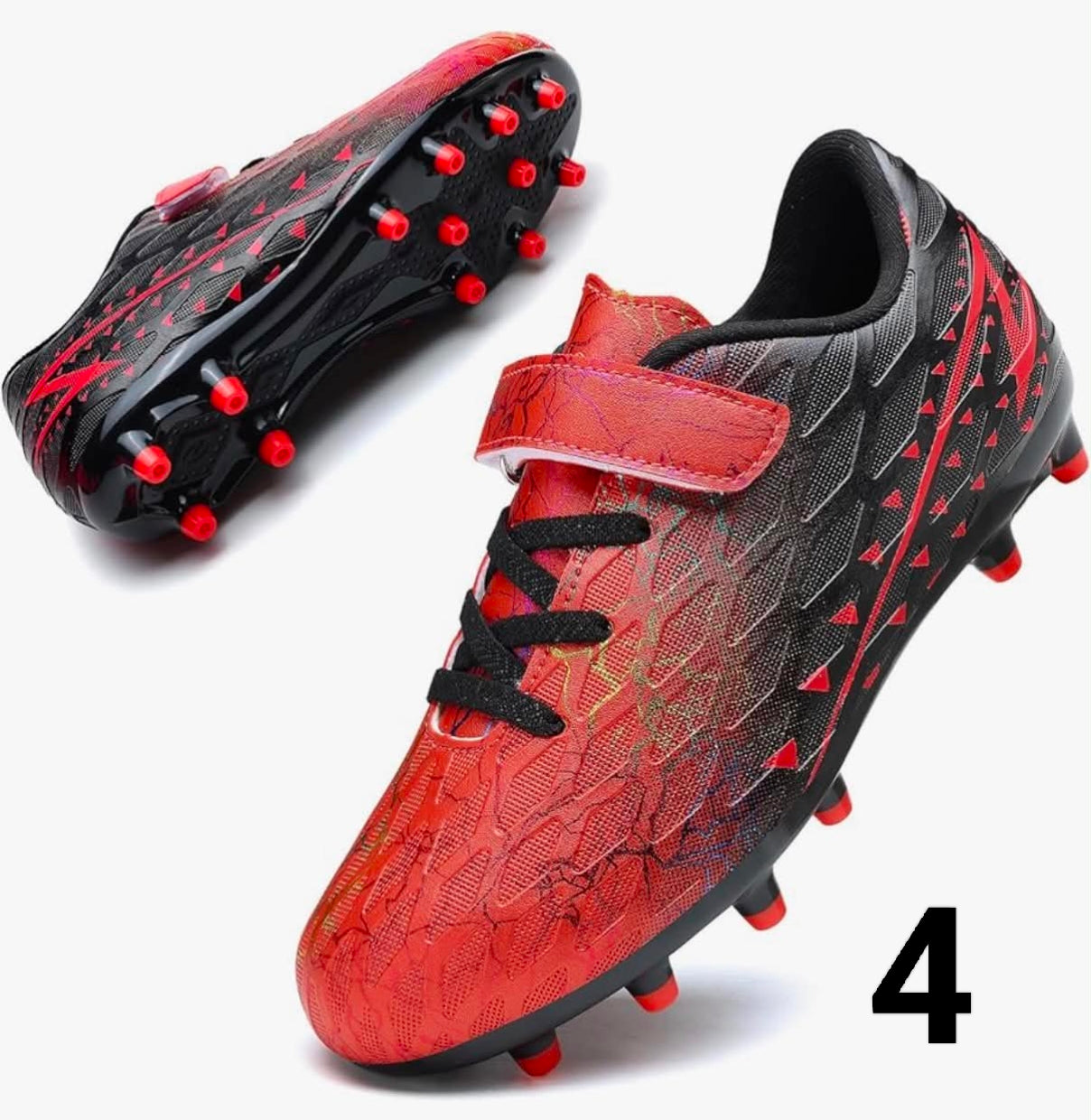 Boys Football Boots Shoes Kids Girls FG/AG Soccer Athletics Training Sport Running Shoes Profession Competition Teenager Indoor Outdoor Cleats Sneakers for Unisex