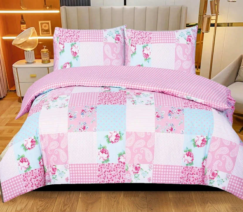 100% Rich Cotton Duvet Quilt Cover Bedding Set