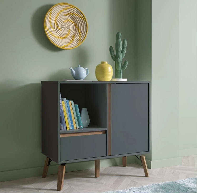 Otto Sideboard Small with Drawer in Grey