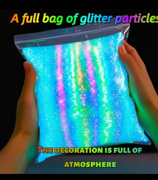 4000 Fluorescent Super Glow Beads, Mini Glow Resin Stones for Succulents,