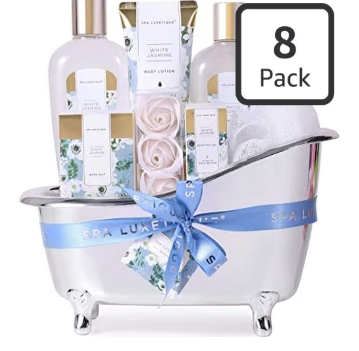 8pcs Spa Luxetique Christmas Pamper Sets for Women Gift,  Spa Bath Gift Sets with Essential Oil,Body Lotion,Bath Bombs.
