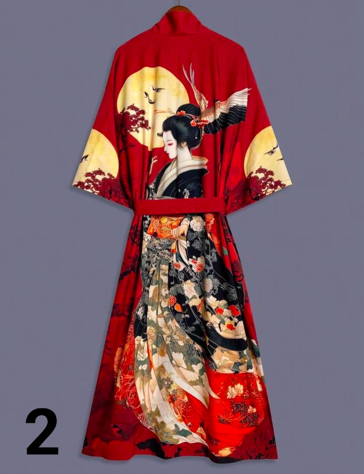 1 pc Women's Elegant V-Neck Fall Print Pajamas - Soft Satin Nightgown.