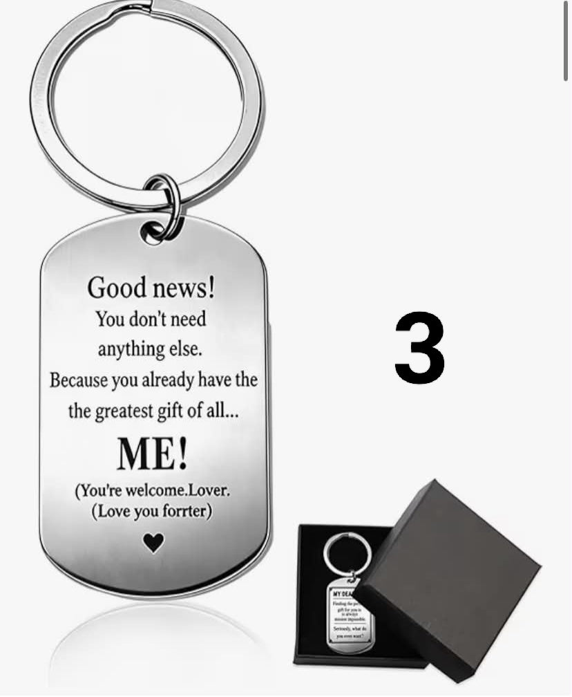 Fathers Day Gift for Dad, Unique Keychain