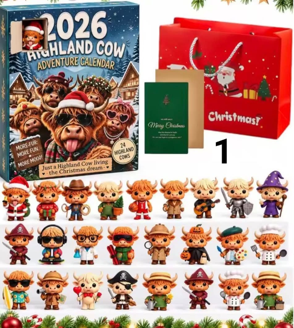 Highland Cow Advent Calendar