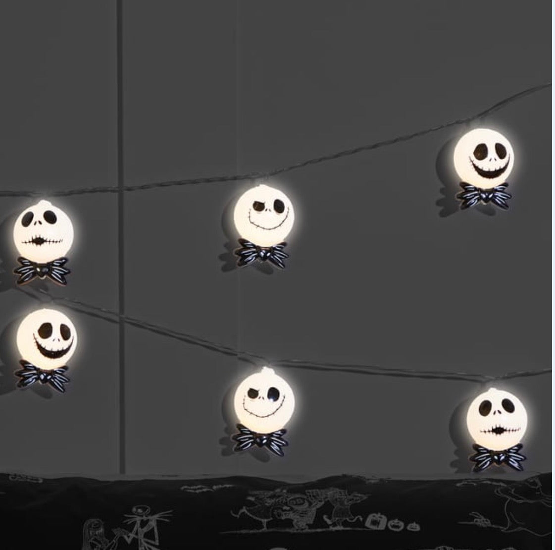 The Night Before The Christmas Jack Skellington String Lights