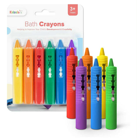 kidoola Baby Bath Crayons – 6 Pack of Washable,