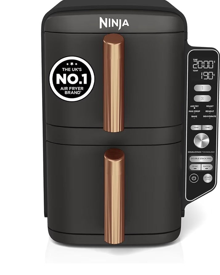 Ninja Double Stack XL Air Fryer, with Digital Cooking Probe, 9.5L Capacity