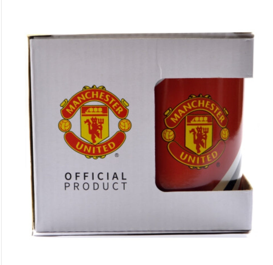 Man UTD Core Stripe 11oz Boxed Mug