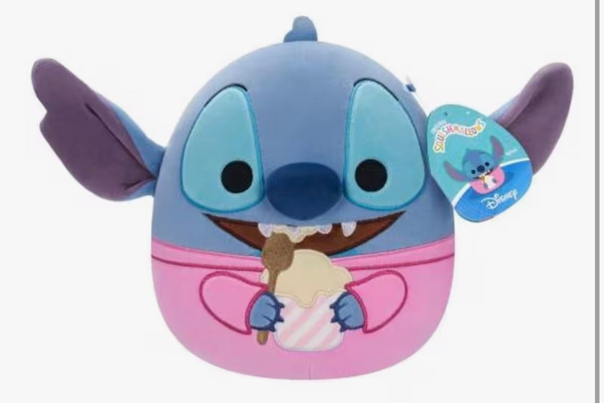 Squishmallows - 8in Disney Stitch Eating Ice Cream