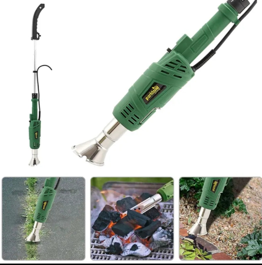 2000W Electric Weed Killer Burner Wand, Thermal Weeder Tool for Garden and Lawn Care, Patio and Driveway Weed Removal, Heats to 600 Degrees Celsius, Weed Control, Powerful Outdoor Weed Burner, Lightweight and Easy-to-Use, High-Temperature Weed Eliminator,