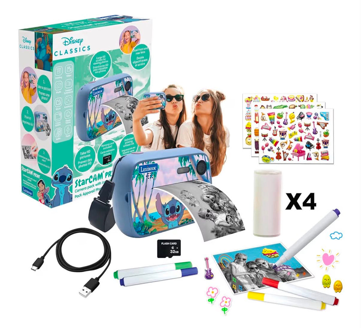 Disney Stitch Star CAM Print Camera
