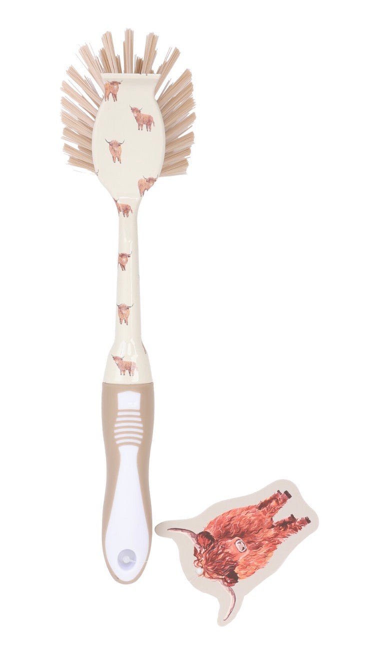 Highland Cow Dish Brush