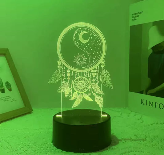 1pcs fishing net night light, USB creative dream