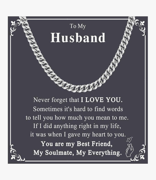 Chain Gifts for Husband  Chain Necklace