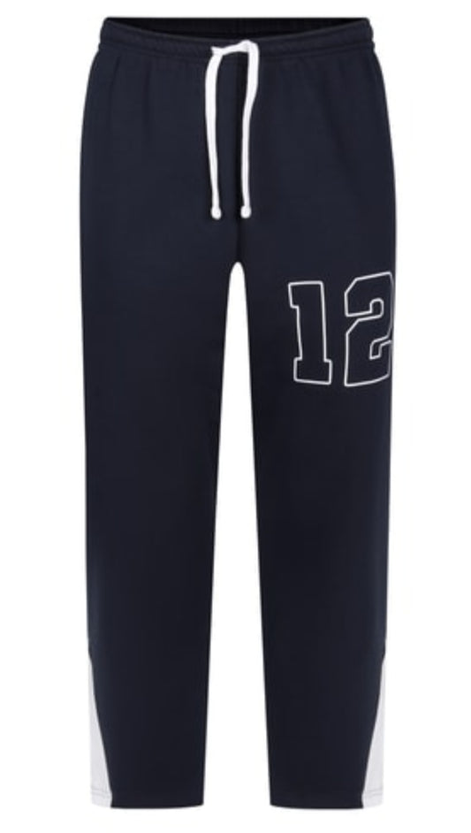 Zipped Hem Varsity Joggers