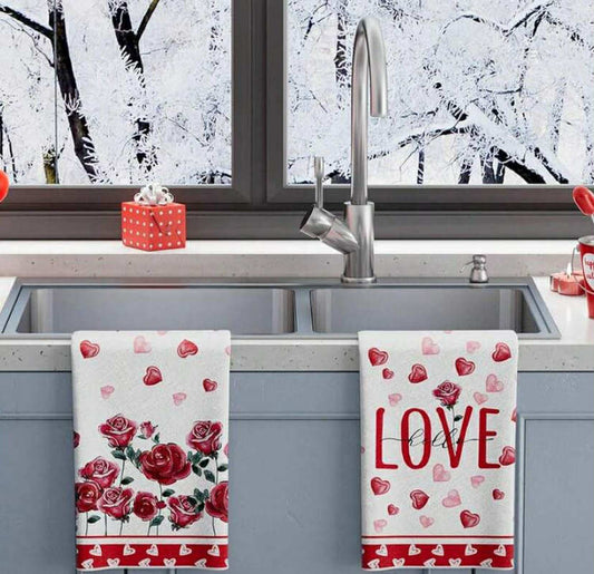 Set of  4 random tea towels